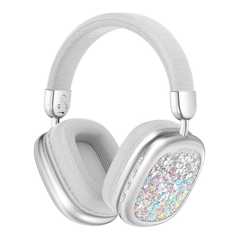 YANUQIA Wireless Headphones, Over-Ear Headphones, Hi-Fi Stereo Noise-Cancelling Headphones, Suitable for Travel, Work, Sports and Games, Built-In Microphone, Large Battery for Long-Lasting, Suitable for Iphone, Laptop, Ios/Android Bluetooth Headphones