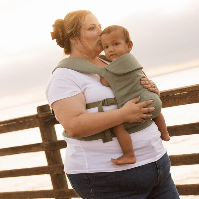 Wildbird Aerial Buckle Carrier Soft Structured Baby Carrier for Infant to Toddlers Breathable Linen Lumbar Support Adjustable Fit Postpartum Friendly