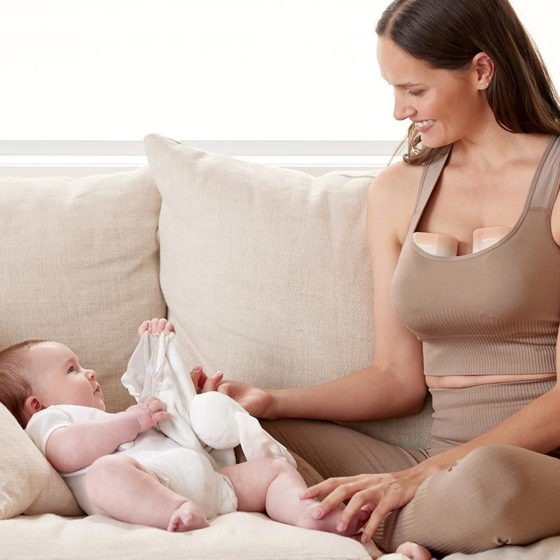 Momcozy Hands-Free Breast Pump S12 Pro, Wearable & Portable Pump with Soft Doublefit Flange, 3 Modes | 9 Levels Double Electric Pump, Smart Display, 24Mm,B