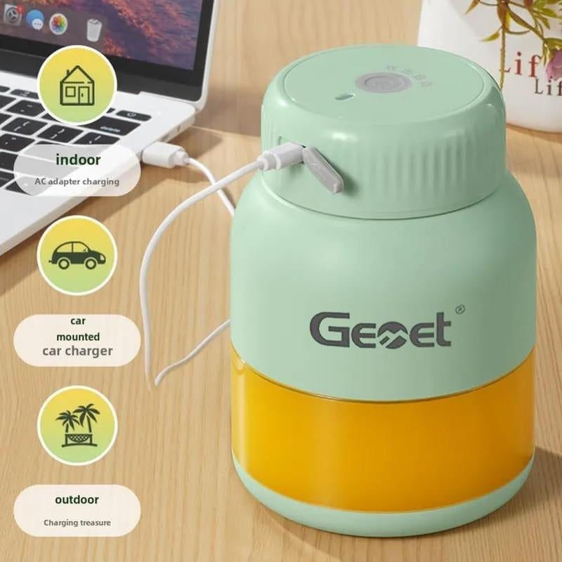 Portable Electric Juicer & Personal Blender,– Dual-Lid with Straw, Leak-Proof, Multi-Speed Blending, Healthy Fruit & Veg Drinks, Perfect for Home, Gym, Travel & On-The-Go, Easy to Clean, Bpa-Free, Great Gift Juicermachine, Cold Pressed Juicer