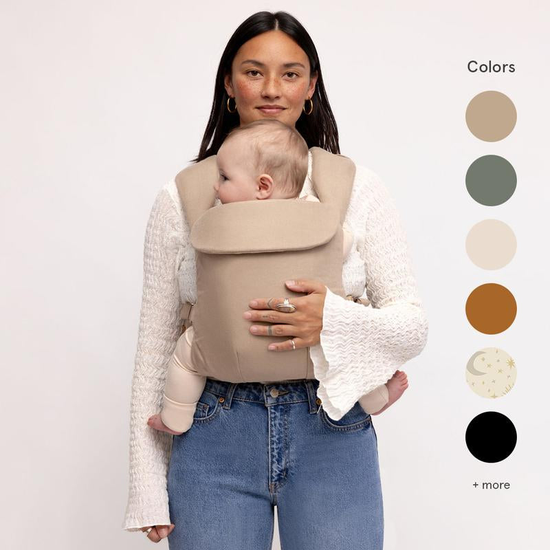 Wildbird Aerial Buckle Carrier Soft Structured Baby Carrier for Infant to Toddlers Breathable Linen Lumbar Support Adjustable Fit Postpartum Friendly