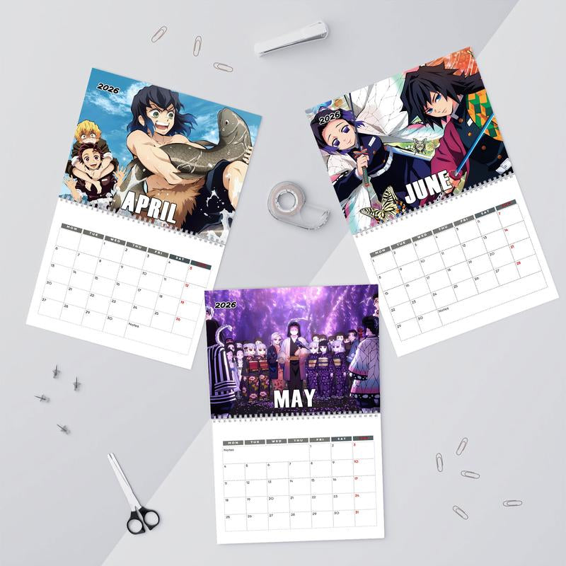 2026 DS Wall Calendar, Cute Japanese Anime, Gifts for Her