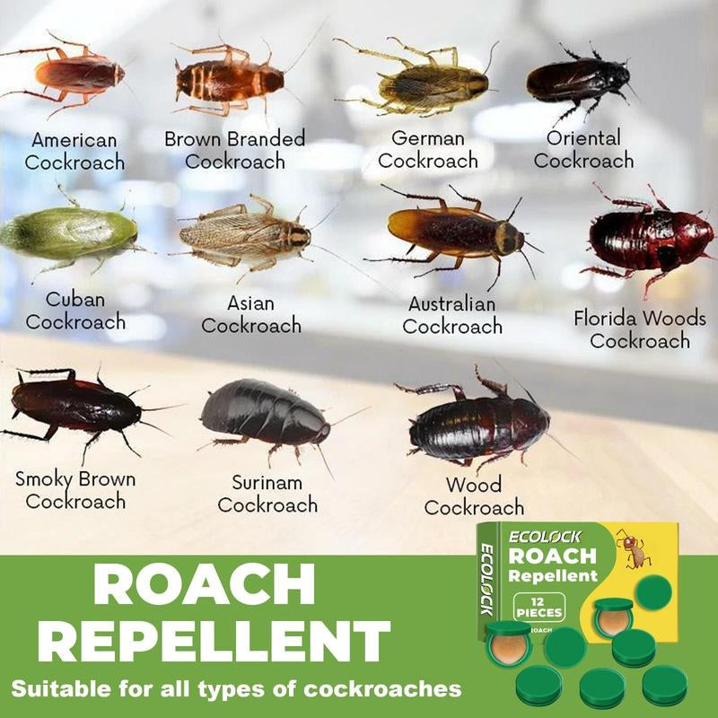 1-4Boxes ECOLOCK Roach Repellent, Quick-Action Bait Limited Time Discountcockroach Gel Bait Pest Control Kit Rodent Repellent Pouches for Indoor & Outdoor Multi-Surface Microfiber Floor Mop Roach Killer Indoor Infestation Cockroach Gel Bait,