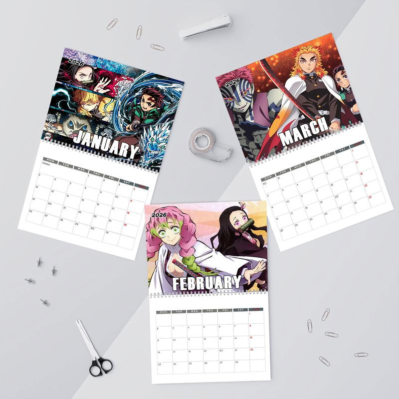 2026 DS Wall Calendar, Cute Japanese Anime, Gifts for Her