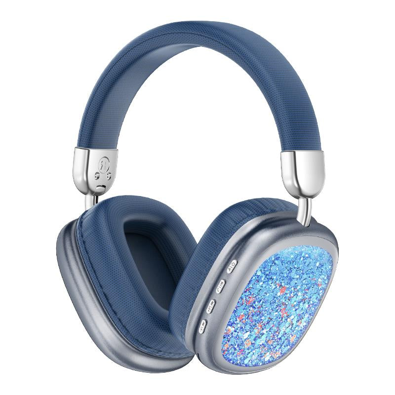 YANUQIA Wireless Headphones, Over-Ear Headphones, Hi-Fi Stereo Noise-Cancelling Headphones, Suitable for Travel, Work, Sports and Games, Built-In Microphone, Large Battery for Long-Lasting, Suitable for Iphone, Laptop, Ios/Android Bluetooth Headphones