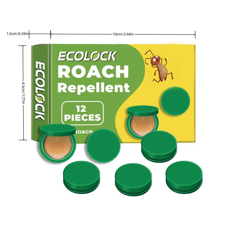 1-4Boxes ECOLOCK Roach Repellent, Quick-Action Bait Limited Time Discountcockroach Gel Bait Pest Control Kit Rodent Repellent Pouches for Indoor & Outdoor Multi-Surface Microfiber Floor Mop Roach Killer Indoor Infestation Cockroach Gel Bait,