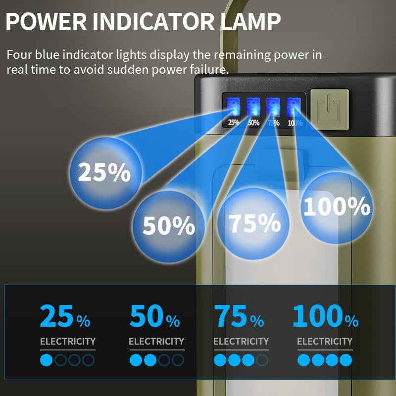 Folding 4-Leaf Solar Camping Light - Leaf Solar Camping Lantern and Flashlight - Portable Camping Light, Usb-C/Sun Rechargeable, 6 Modes, Splash Proof, Outdoor Emergency Light, Hiking, Power Outage