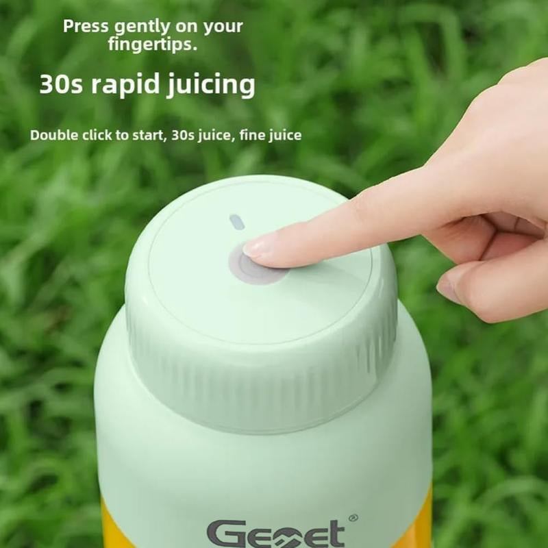 Portable Electric Juicer & Personal Blender,– Dual-Lid with Straw, Leak-Proof, Multi-Speed Blending, Healthy Fruit & Veg Drinks, Perfect for Home, Gym, Travel & On-The-Go, Easy to Clean, Bpa-Free, Great Gift Juicermachine, Cold Pressed Juicer