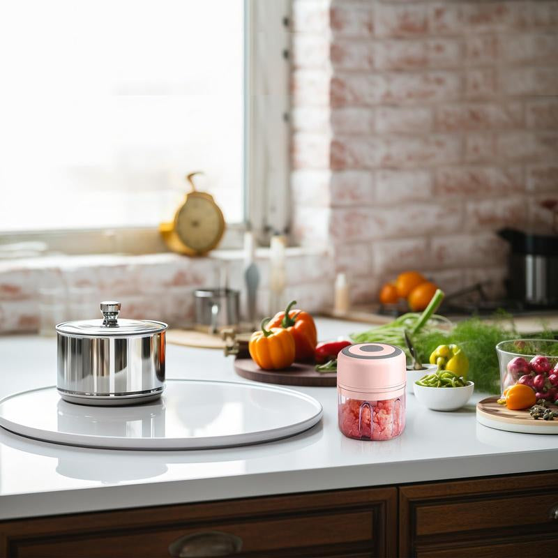 Electric Garlic Chopper, Child-Friendly Sensor Blade, Cut-Proof, 5000RPM Portable Vegetable Chopper, Food Chopper, USB Rechargeable Mini Garlic Mincer, Onion Chopper, Kitchen Gadgets, Ginger, Chili, Vegetables