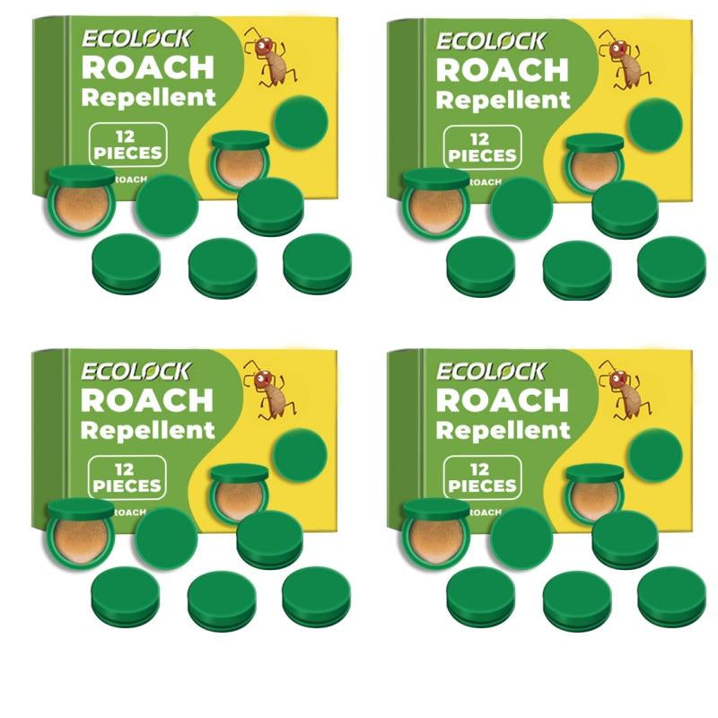 1-4Boxes ECOLOCK Roach Repellent, Quick-Action Bait Limited Time Discountcockroach Gel Bait Pest Control Kit Rodent Repellent Pouches for Indoor & Outdoor Multi-Surface Microfiber Floor Mop Roach Killer Indoor Infestation Cockroach Gel Bait,