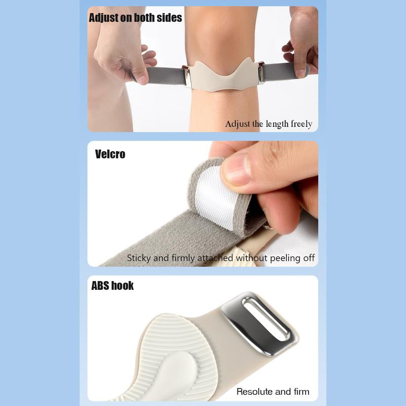 Silicone Patella Knee Strap for Knee Pain Relief – Adjustable Brace for Women & Men, Ideal for Running, Basketball, Volleyball, Squats, Tendonitis, and Jumper’S Knee Support